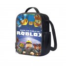 Roblox Games 10" Kids School Travel Insulated Lunch Bag Box Black #02