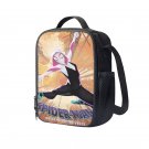 Spider-Man: Into the Spider-Verse Cartoon 10" Kids School Travel Insulated Lunch Bag Box Black #03