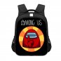 Among Us Games 13" Kids School Book Travel Bag Backpack Black #02