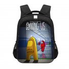 Among Us Games 13" Kids School Book Travel Bag Backpack Black #03