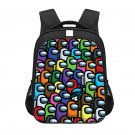 Among Us Games 13" Kids School Book Travel Bag Backpack Black #09