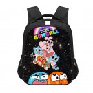 The Amazing World of Gumball Cartoon 16" Kids School Book Travel Bag Backpack Black #05
