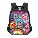 The Amazing World of Gumball Cartoon 16" Kids School Book Travel Bag Backpack Black #09