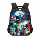 Lego Batman Cartoon 16" Kids School Book Travel Bag Backpack Black #02