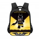 Lego Batman Cartoon 16" Kids School Book Travel Bag Backpack Black #06