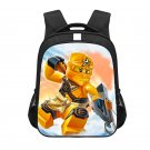 Lego Ninjago Skylor Amber Ninja Cartoon 16" Kids School Book Travel Bag Backpack Black #02
