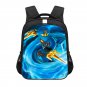 Lego Ninjago Jay Walker Lightning Ninja Cartoon 16" Kids School Book Travel Bag Backpack Black #05