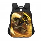 Lego Ninjago Cole Earth Ninja Cartoon 16" Kids School Book Travel Bag Backpack Black #06