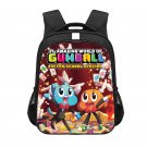 The Amazing World of Gumball Cartoon 13" Kids School Book Travel Bag Backpack Black #03