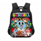 The Amazing World of Gumball Cartoon 13" Kids School Book Travel Bag Backpack Black #04