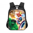 Lego Avengers Cartoon 13" Kids School Book Travel Bag Backpack Black #03