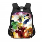 Lego Avengers Cartoon 13" Kids School Book Travel Bag Backpack Black #05