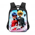 Miraculous: Tales Of Ladybug & Cat Noir Cartoon 13" Kids School Book Travel Bag Backpack Black #01