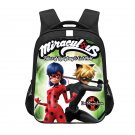 Miraculous: Tales Of Ladybug & Cat Noir Cartoon 13" Kids School Book Travel Bag Backpack Black #02