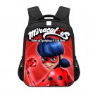 Miraculous: Tales Of Ladybug & Cat Noir Cartoon 13" Kids School Book Travel Bag Backpack Black #04