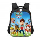 Paw Patrol Cartoon 13" Kids School Book Travel Bag Backpack Black #02