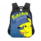 Pokemon Pikachu 13" Kids School Book Travel Bag Backpack Black #06