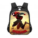Spider-Man: Into the Spider-Verse Cartoon 13" Kids School Book Travel Bag Backpack Black #02