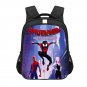 Spider-Man: Into the Spider-Verse Cartoon 13" Kids School Book Travel Bag Backpack Black #07