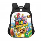 Super Mario 3D World 13" Kids School Book Travel Bag Backpack Black #02