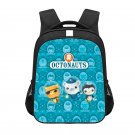 The Octonauts Cartoon 13" Kids School Book Travel Bag Backpack Black #04