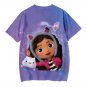 Gabby's Dollhouse Cartoon Kids Short Sleeve T-Shirt Clothing Costume 100-150cm WP-03817