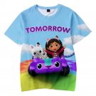 Gabby's Dollhouse Cartoon Kids Short Sleeve T-Shirt Clothing Costume 100-150cm WP-03818