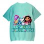 Gabby's Dollhouse Cartoon Kids Short Sleeve T-Shirt Clothing Costume 100-150cm WP-03819