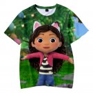 Gabby's Dollhouse Cartoon Kids Short Sleeve T-Shirt Clothing Costume 100-150cm WP-03820