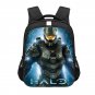 Halo Master Chief 16" Kids School Book Travel Bag Backpack Black #06