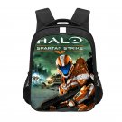Halo Spartan Strike Master Chief 16" Kids School Book Travel Bag Backpack Black #10