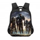 Halo Master Chief 13" Kids School Book Travel Bag Backpack Black #04