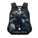 Halo Guardian Master Chief 13" Kids School Book Travel Bag Backpack Black #07