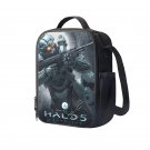Halo Guardian Master Chief 10" Kids School Travel Insulated Lunch Bag Box Black #07