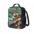 Halo Spartan Strike Master Chief 10" Kids School Travel Insulated Lunch Bag Box Black #10
