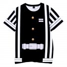 Demon Slayer Anime Obanai Iguro Kids Short Sleeve T-Shirt Clothing Costume 100-150cm E-5523