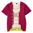 One Piece Anime Straw Hat Luffy Kids T-Shirt Clothing Costume 100-150cm E-14444