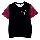 One Piece Anime Dracule Hawk Eyes Mihawk Kids T-Shirt Clothing Costume 100-150cm E-14446