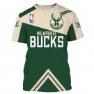 Milwaukee Bucks Adult Short Sleeve T-Shirt Clothing Size S-4XL