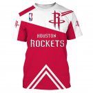 Houston Rockets Adult Short Sleeve T-Shirt Clothing Size S-4XL