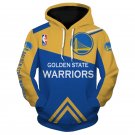Golden State Warriors Adult Long Sleeve All Over Pullover Hoodie Clothing Size S-4XL