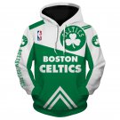 Boston Celtics Adult Long Sleeve All Over Pullover Hoodie Clothing Size S-4XL