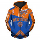 New York Knicks Adult Long Sleeve All Over Zipper Hoodie Clothing Size S-4XL