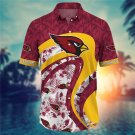 Arizona Cardinals Adult All Over Men's Hawaiian Shirt S-4XL H02867