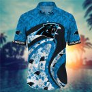 Carolina Panthers Adult All Over Men's Hawaiian Shirt S-4XL H02885