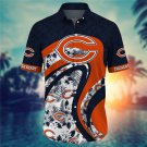 Chicago Bears Adult All Over Men's Hawaiian Shirt S-4XL H02886