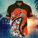 Cleveland Browns Adult All Over Men's Hawaiian Shirt S-4XL H02870