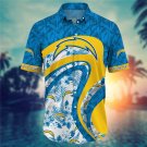 Los Angeles Chargers Adult All Over Men's Hawaiian Shirt S-4XL H02876