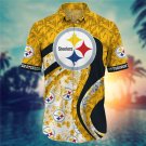 Pittsburgh Steelers Adult All Over Men's Hawaiian Shirt S-4XL H02874