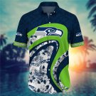 Seattle Seahawks Adult All Over Men's Hawaiian Shirt S-4XL H02860